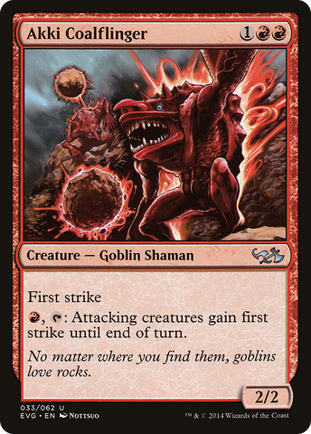 Akki Coalflinger (Elves vs. Goblins) [Duel Decks Anthology]
