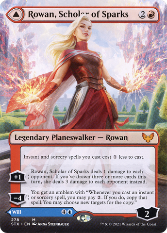 Rowan, Scholar of Sparks // Will, Scholar of Frost (Extended) [Strixhaven: School of Mages]
