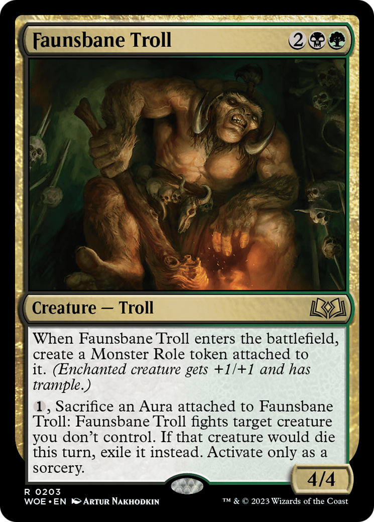 Faunsbane Troll [Wilds of Eldraine]