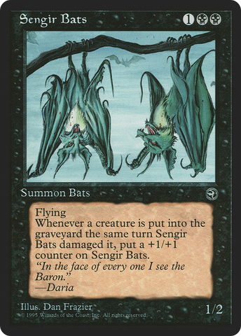 Sengir Bats (Ihsan's Shade Flavor Text) [Homelands]