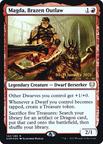 Magda, Brazen Outlaw  [Kaldheim Prerelease Promos]