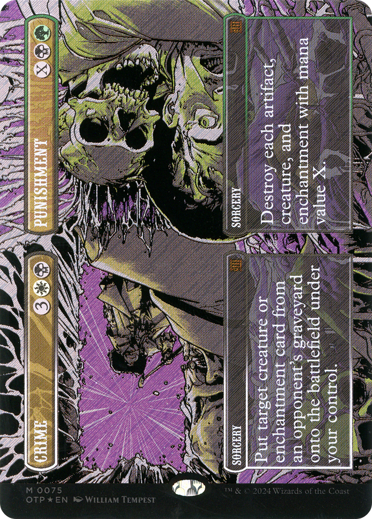 Crime // Punishment (Textured Foil) [Outlaws of Thunder Junction: Breaking News]