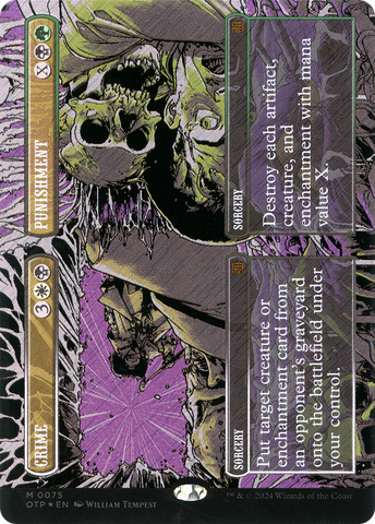 Crime // Punishment (Textured Foil) [Outlaws of Thunder Junction: Breaking News]