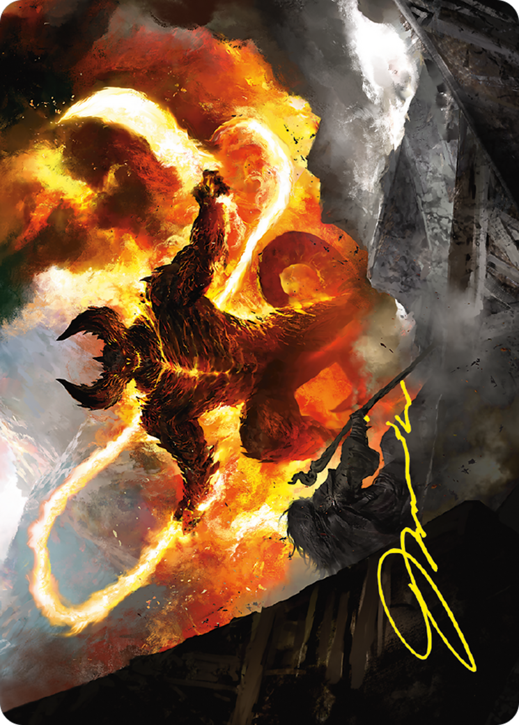 The Balrog, Flame of Udun Art Card [The Lord of the Rings: Tales of Middle-earth Art Series]