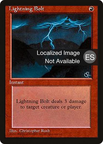 Lightning Bolt [Fourth Edition Foreign Black Border]