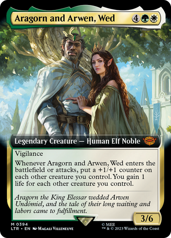 Aragorn and Arwen, Wed (Extended Art) [The Lord of the Rings: Tales of Middle-Earth]