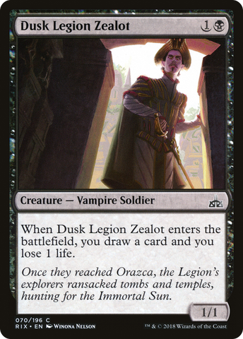 Dusk Legion Zealot [Rivals of Ixalan]