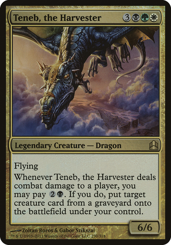Teneb, the Harvester (Oversized) [Commander 2011 Oversized]