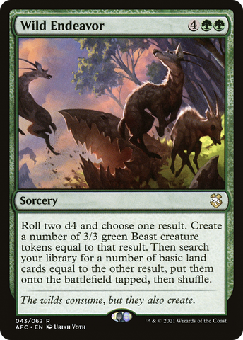 Wild Endeavor [Dungeons & Dragons: Adventures in the Forgotten Realms Commander]