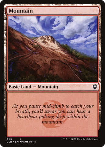 Mountain (466) [Commander Legends: Battle for Baldur's Gate]
