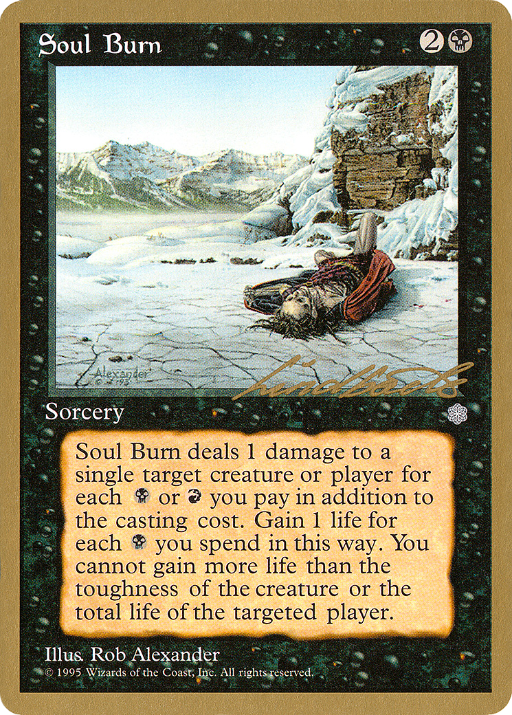 Soul Burn (Leon Lindback) [Pro Tour Collector Set]