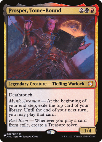 Prosper, Tome-Bound [The List]