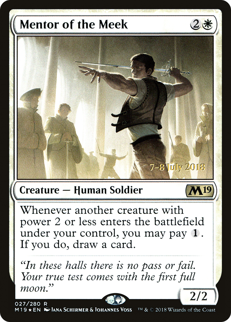 Mentor of the Meek  [Core Set 2019 Prerelease Promos]