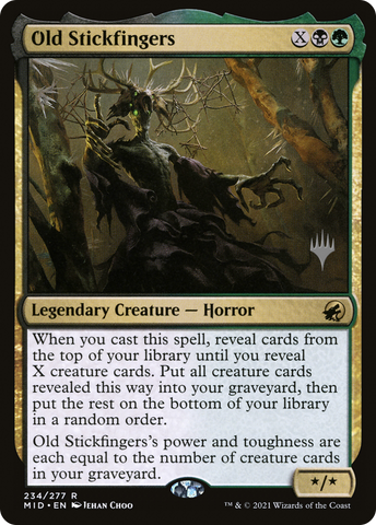 Old Stickfingers (Promo Pack) [Innistrad: Midnight Hunt Promos]