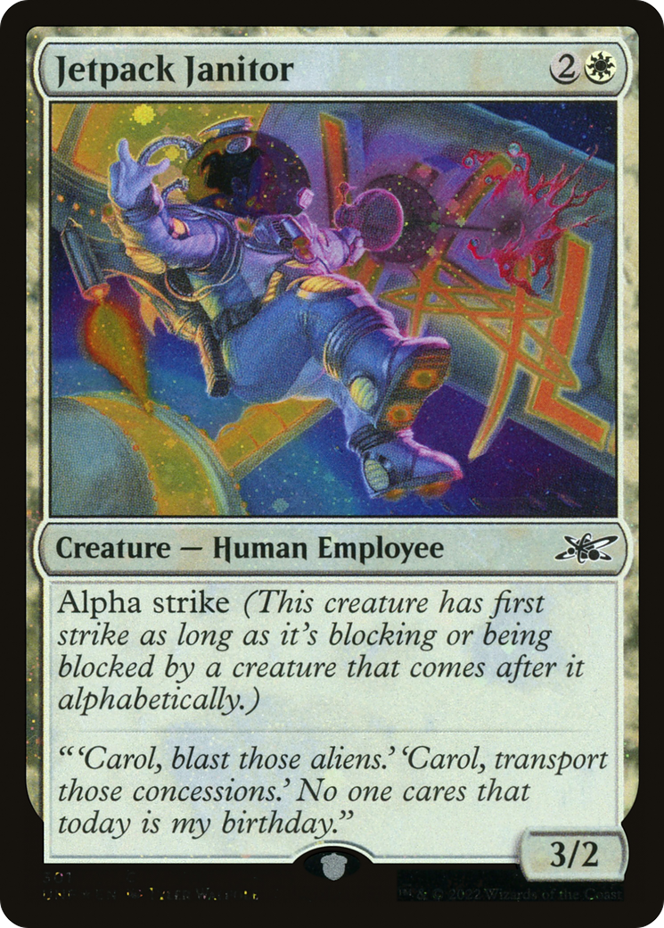 Jetpack Janitor (Galaxy Foil) [Unfinity]