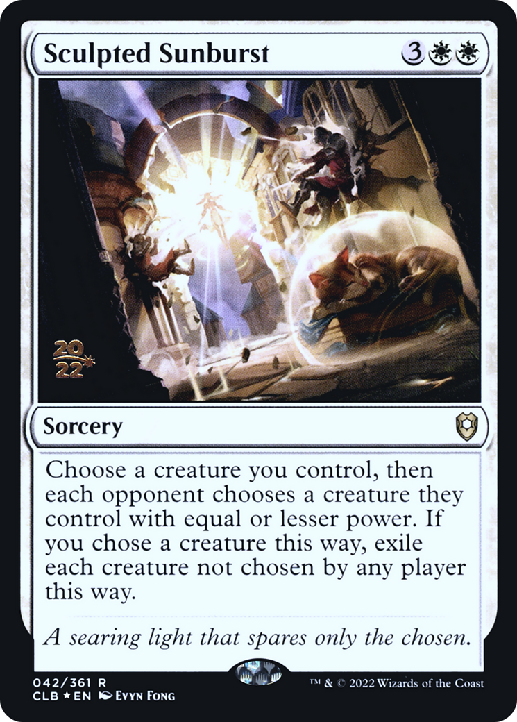 Sculpted Sunburst [Commander Legends: Battle for Baldur's Gate Prerelease Promos]