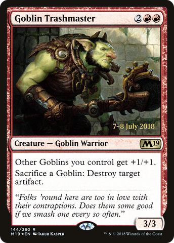 Goblin Trashmaster  [Core Set 2019 Prerelease Promos]