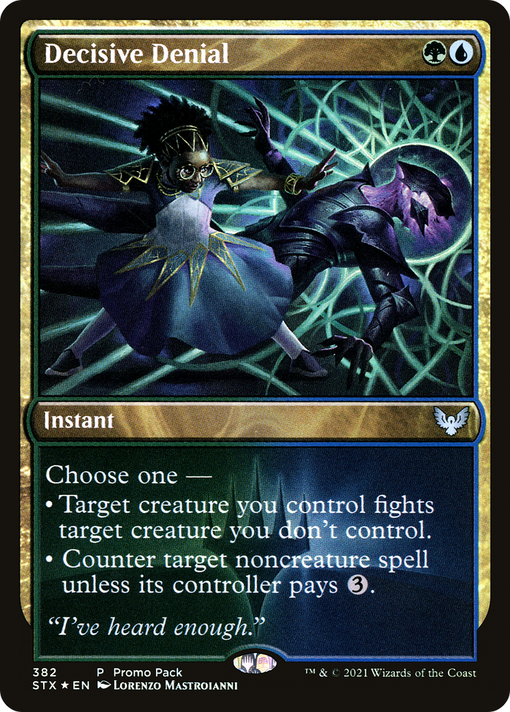 Decisive Denial (Promo Pack) [Strixhaven: School of Mages]