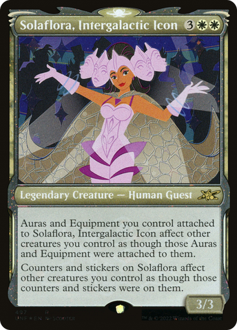 Solaflora, Intergalactic Icon (Showcase) (Galaxy Foil) [Unfinity]