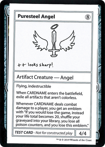 Puresteel Angel (2021 Edition) [Mystery Booster Playtest Cards]