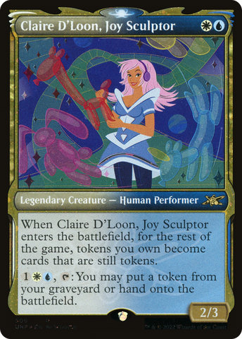 Claire D'Loon, Joy Sculptor (Showcase) (Galaxy Foil) [Unfinity]