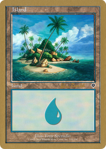 Island (ab335) (Alex Borteh) [World Championship Decks 2001]