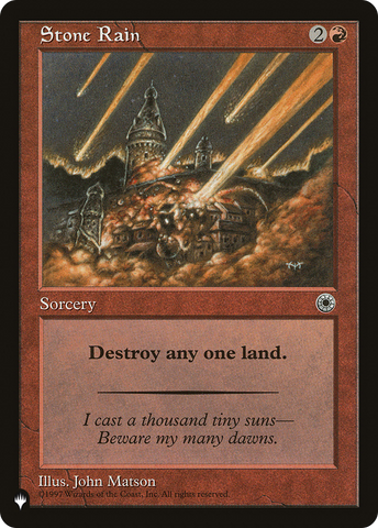 Stone Rain [The List]