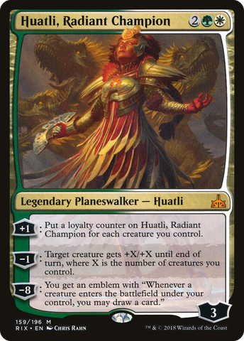 Huatli, Radiant Champion [Rivals of Ixalan]