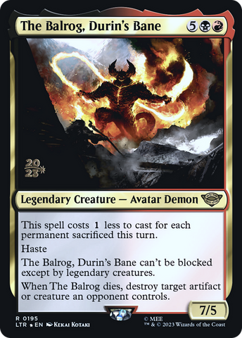 The Balrog, Durin's Bane [The Lord of the Rings: Tales of Middle-Earth Prerelease Promos]