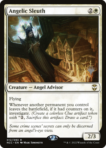 Angelic Sleuth (Promo Pack) [Streets of New Capenna Commander Promos]
