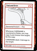 Trial and Error [Mystery Booster Playtest Cards]