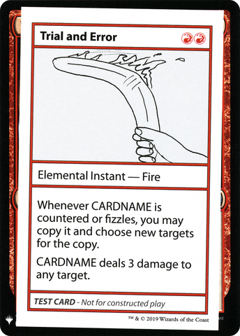 Trial and Error [Mystery Booster Playtest Cards]