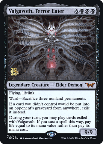 Valgavoth, Terror Eater [Duskmourn: House of Horror Prerelease Promos]