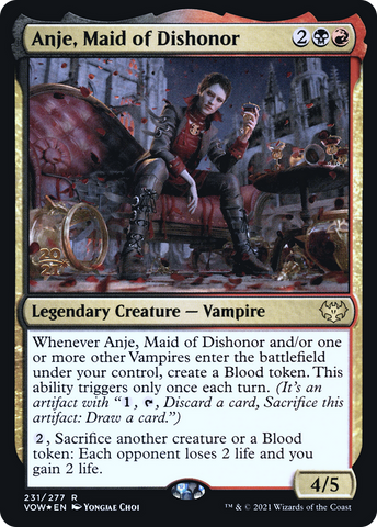 Anje, Maid of Dishonor [Innistrad: Crimson Vow Prerelease Promos]