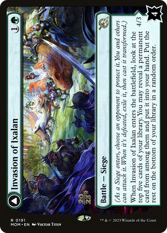 Invasion of Ixalan // Belligerent Regisaur [March of the Machine Prerelease Promos]
