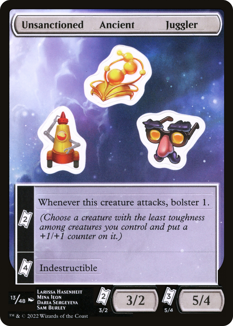 Unsanctioned Ancient Juggler [Unfinity Stickers]