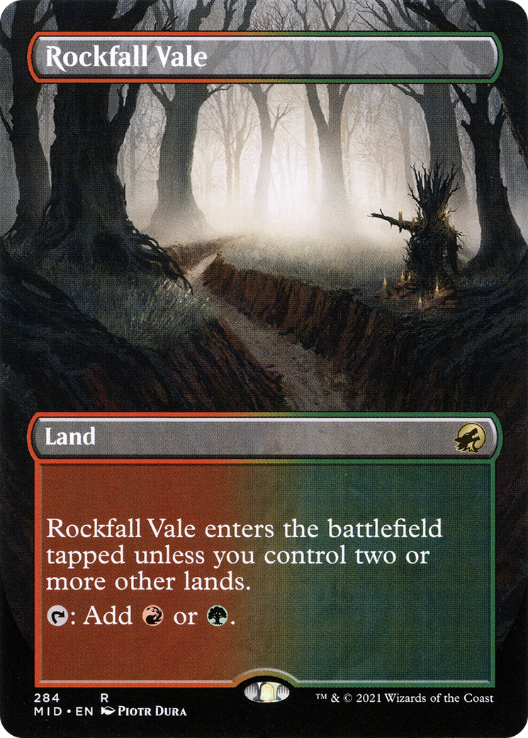 Rockfall Vale (Borderless) [Innistrad: Midnight Hunt]