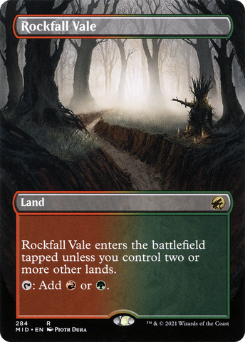 Rockfall Vale (Borderless) [Innistrad: Midnight Hunt]