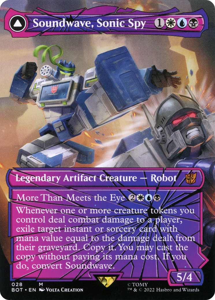 Soundwave, Sonic Spy // Soundwave, Superior Captain (Shattered Glass) [Universes Beyond: Transformers]