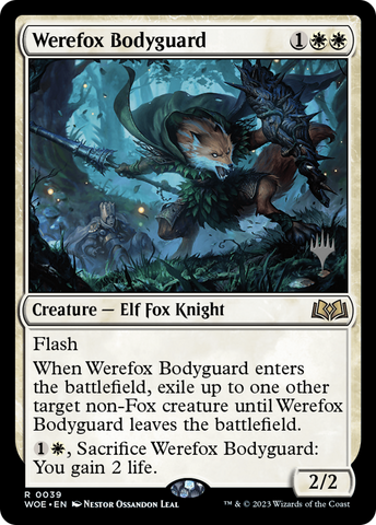 Werefox Bodyguard (Promo Pack) [Wilds of Eldraine Promos]