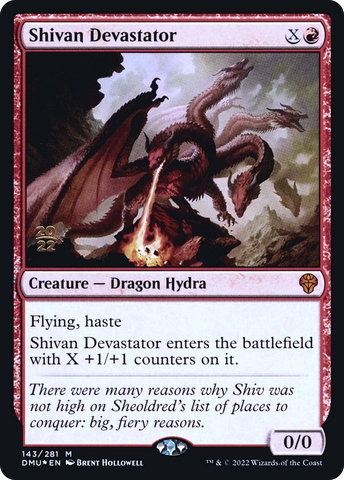Shivan Devastator [Dominaria United Prerelease Promos]