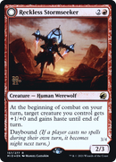 Reckless Stormseeker // Storm-Charged Slasher [Innistrad: Midnight Hunt Prerelease Promos]
