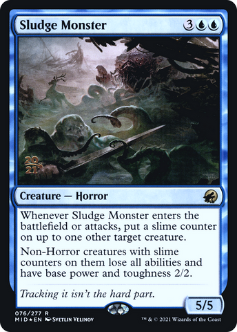 Sludge Monster [Innistrad: Midnight Hunt Prerelease Promos]