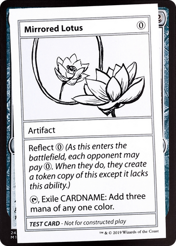 Mirrored Lotus (2021 Edition) [Mystery Booster Playtest Cards]