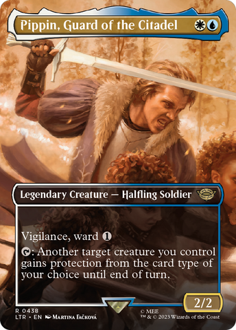 Pippin, Guard of the Citadel (Borderless Alternate Art) [The Lord of the Rings: Tales of Middle-Earth]