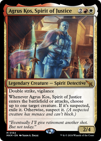 Agrus Kos, Spirit of Justice (Promo Pack) [Murders at Karlov Manor Promos]