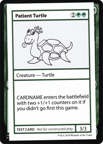 Patient Turtle (2021 Edition) [Mystery Booster Playtest Cards]