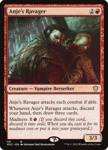 Anje's Ravager [Innistrad: Crimson Vow Commander]