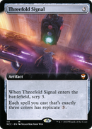 Threefold Signal (Extended Art) [Streets of New Capenna Commander]