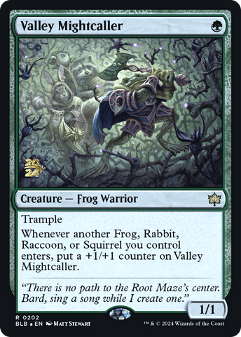 Valley Mightcaller [Bloomburrow Prerelease Promos]